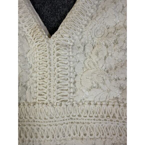 Francesca's Malinda Ivory Lace A-line Lined‎ US Women's Size S Dress - Picture 5 of 9